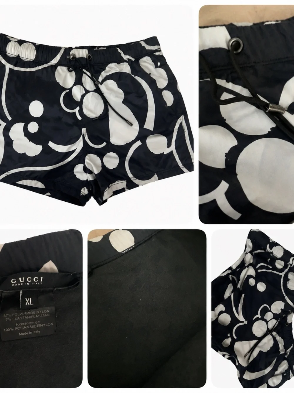 Gucci Abstract Print Swim Shorts – XL – Made in Italy 🇮🇹